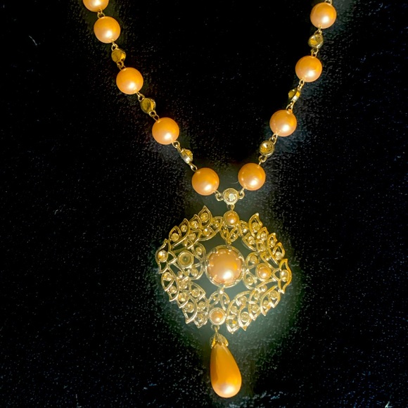 Purple and Silver fancy necklace - Picture 3 of 3